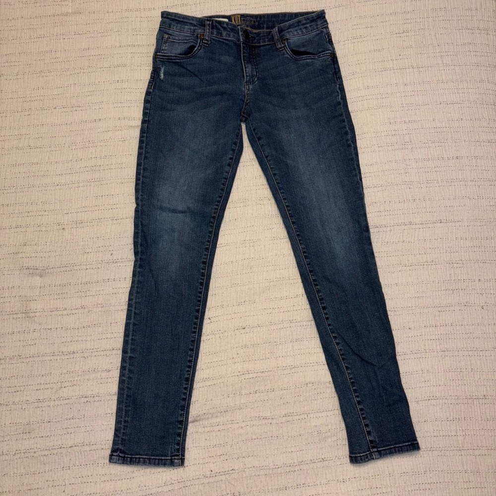 Kut‎ from the Kloth Katy Boyfriend Jeans Dark Wash Blue Denim Size 4 Distressed
